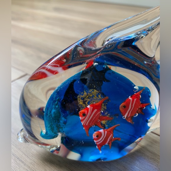 Vintage glass art angelfish - Picture 3 of 5